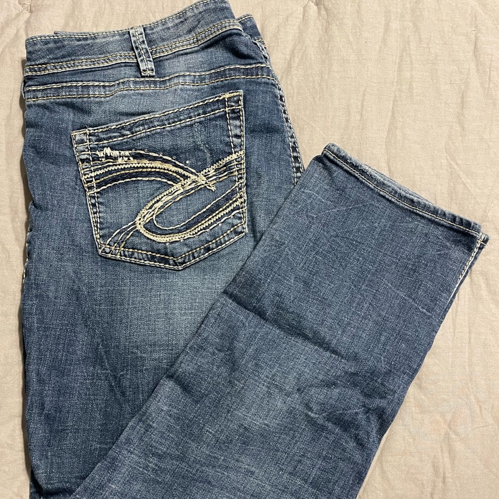 Size 22 distressed silver brand boyfriend jeans